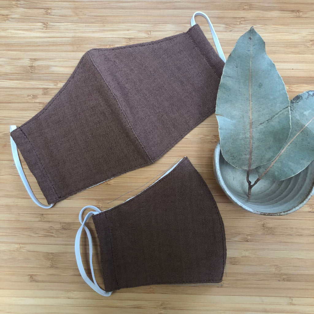 reusable facemask - cocoa adult size