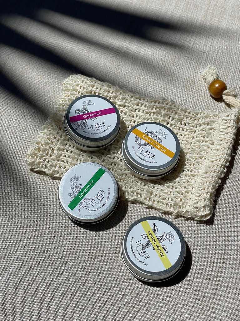 natural approach vegan lemon myrtle lip balm