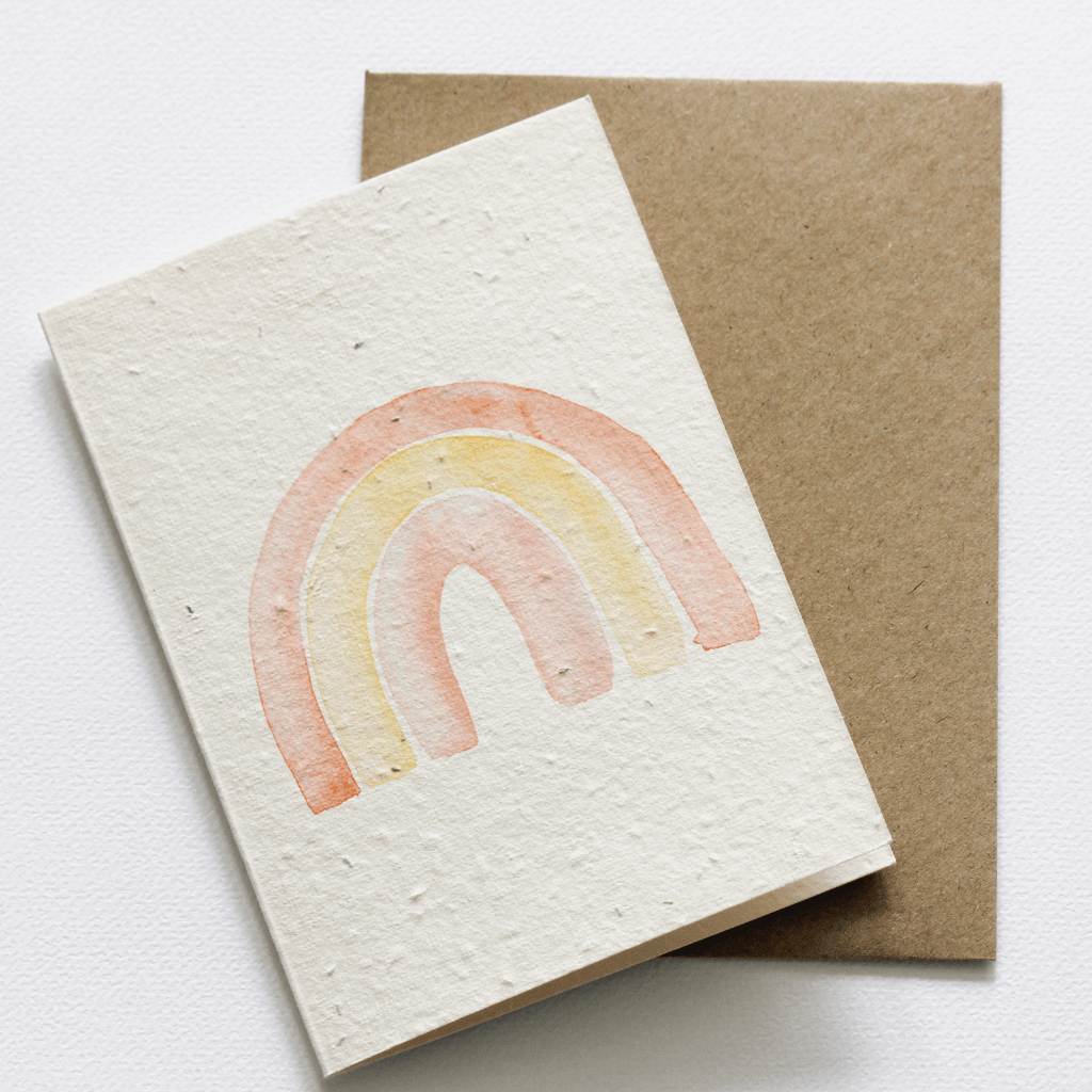 plantable rainbow blooming card kitmaii