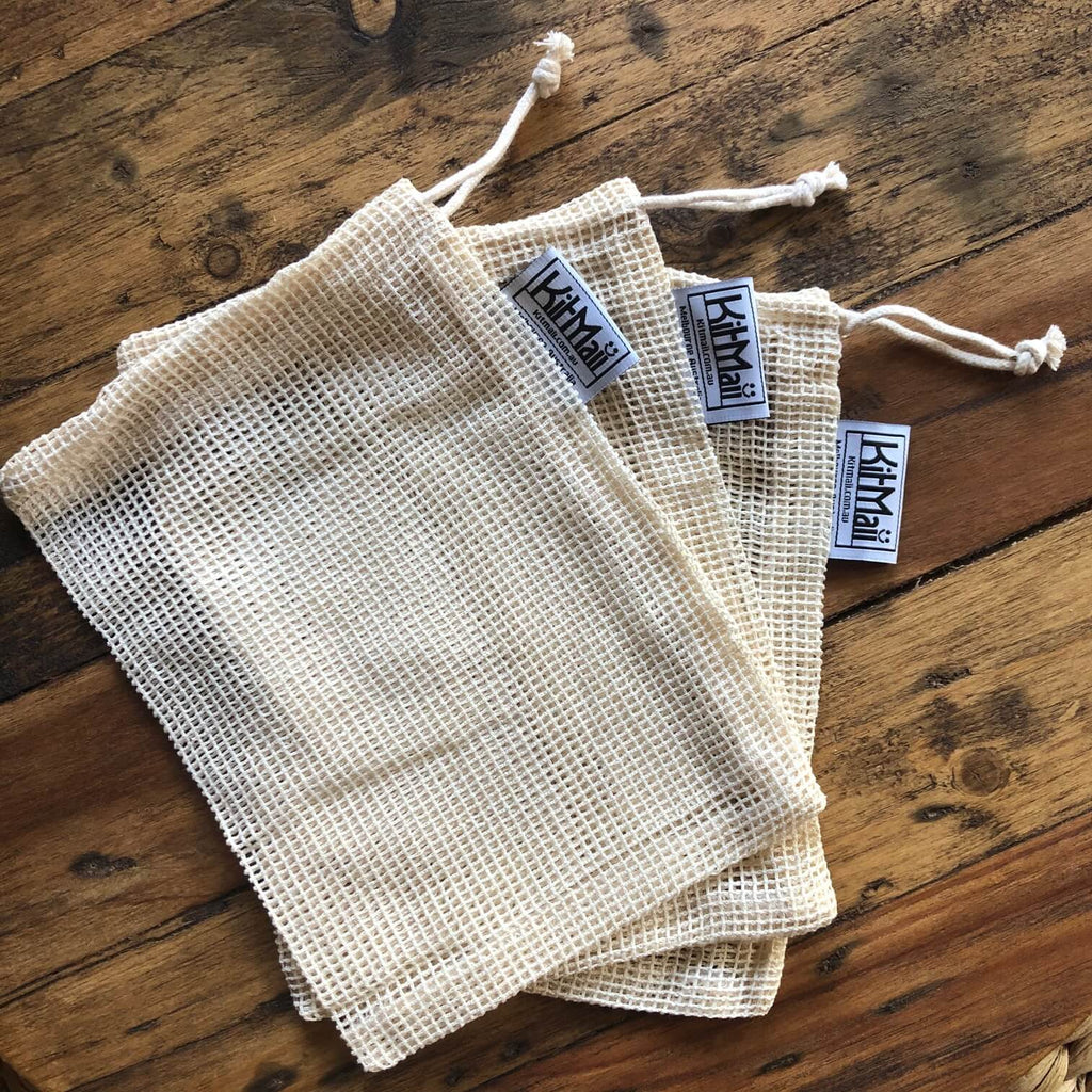 reusable produce bags (organic cotton - mini) 3 pack
