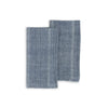 100% organic cotton handwoven napkins 51cm x 51cm Indigo Sea design