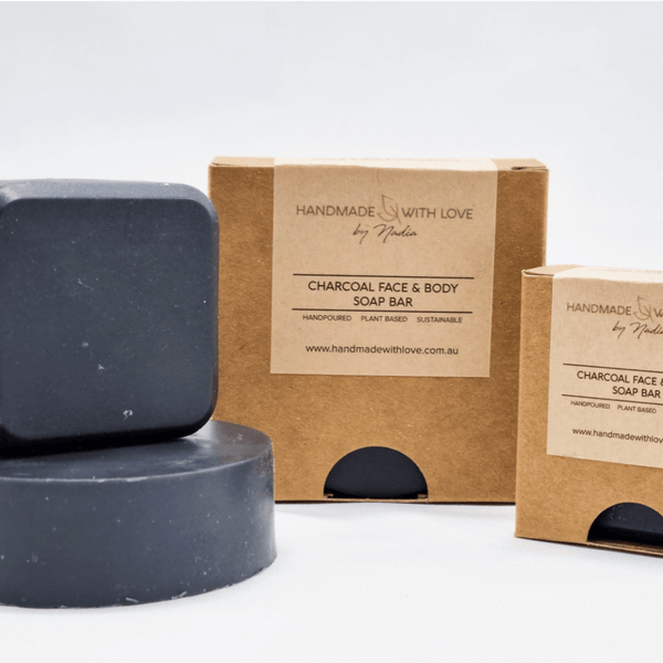 Charcoal Face and Body Bar helps reduce acne