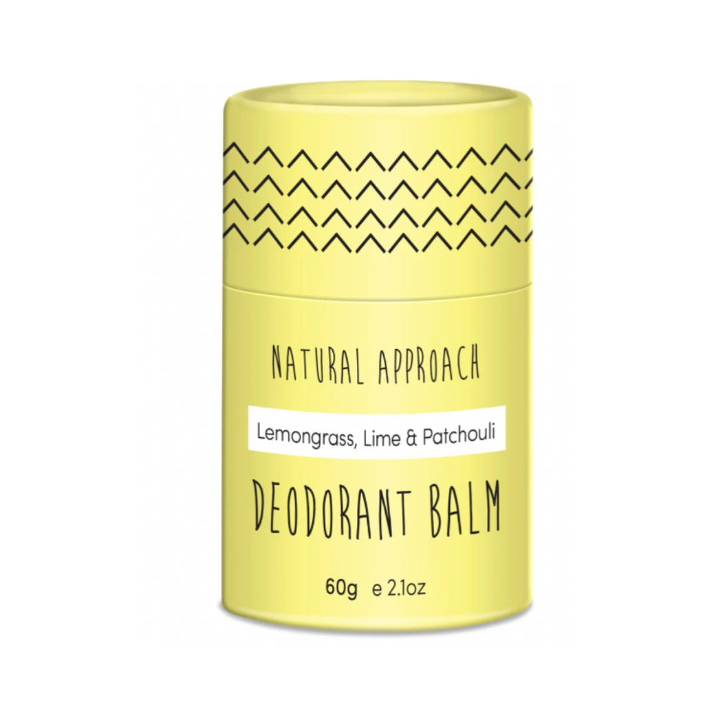 Deodorant Balm Tube, Lemongrass, Lime and Patchouli,, Natural Approach, front of packaging