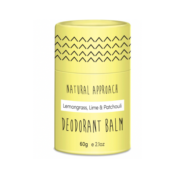 Deodorant Balm Tube, Lemongrass, Lime and Patchouli,, Natural Approach, front of packaging