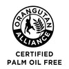 Palm Oil Free Logo Orangutan swinging inside circle