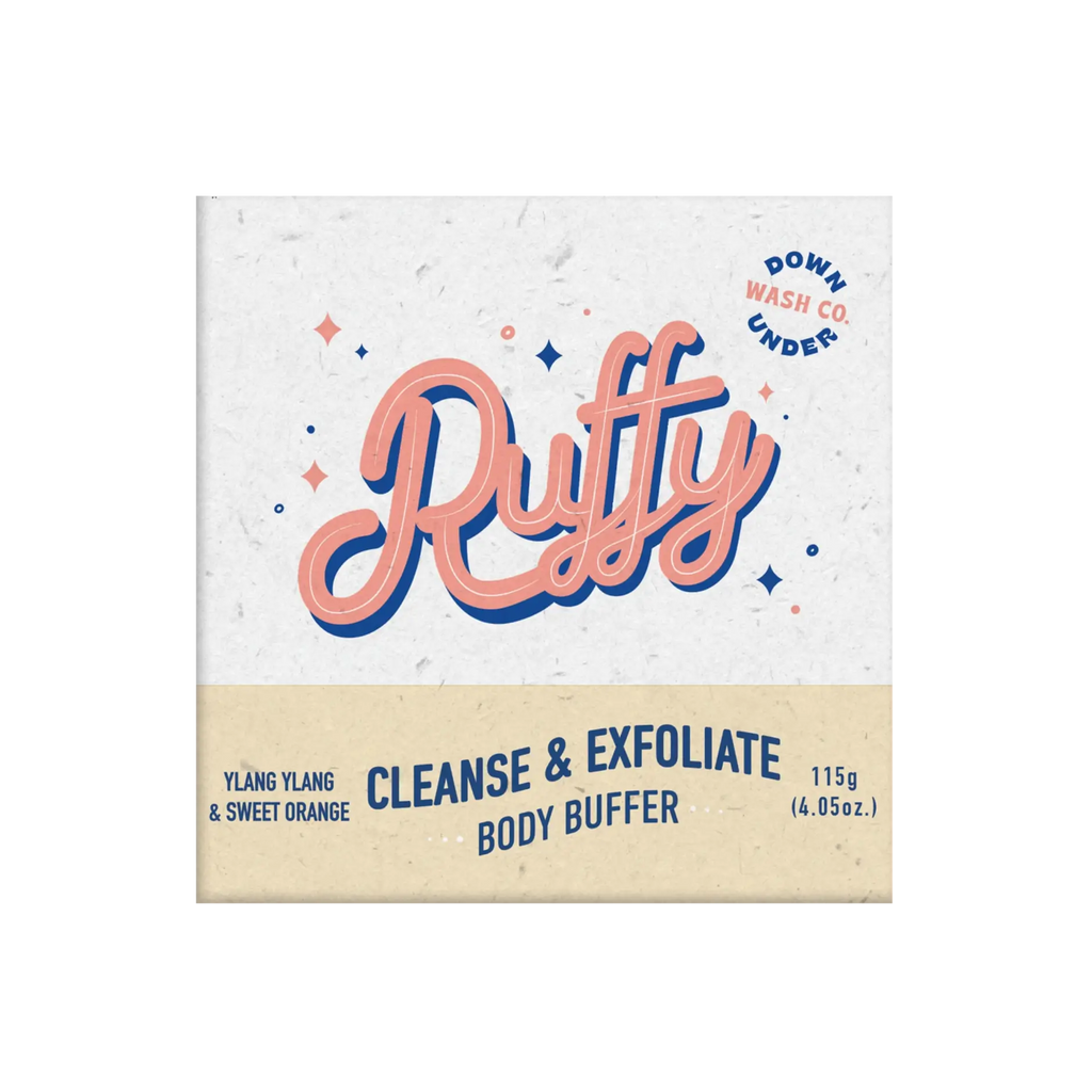 Ruffy Cleanse & Exfoliate body Buffer Down Under Soap Co.