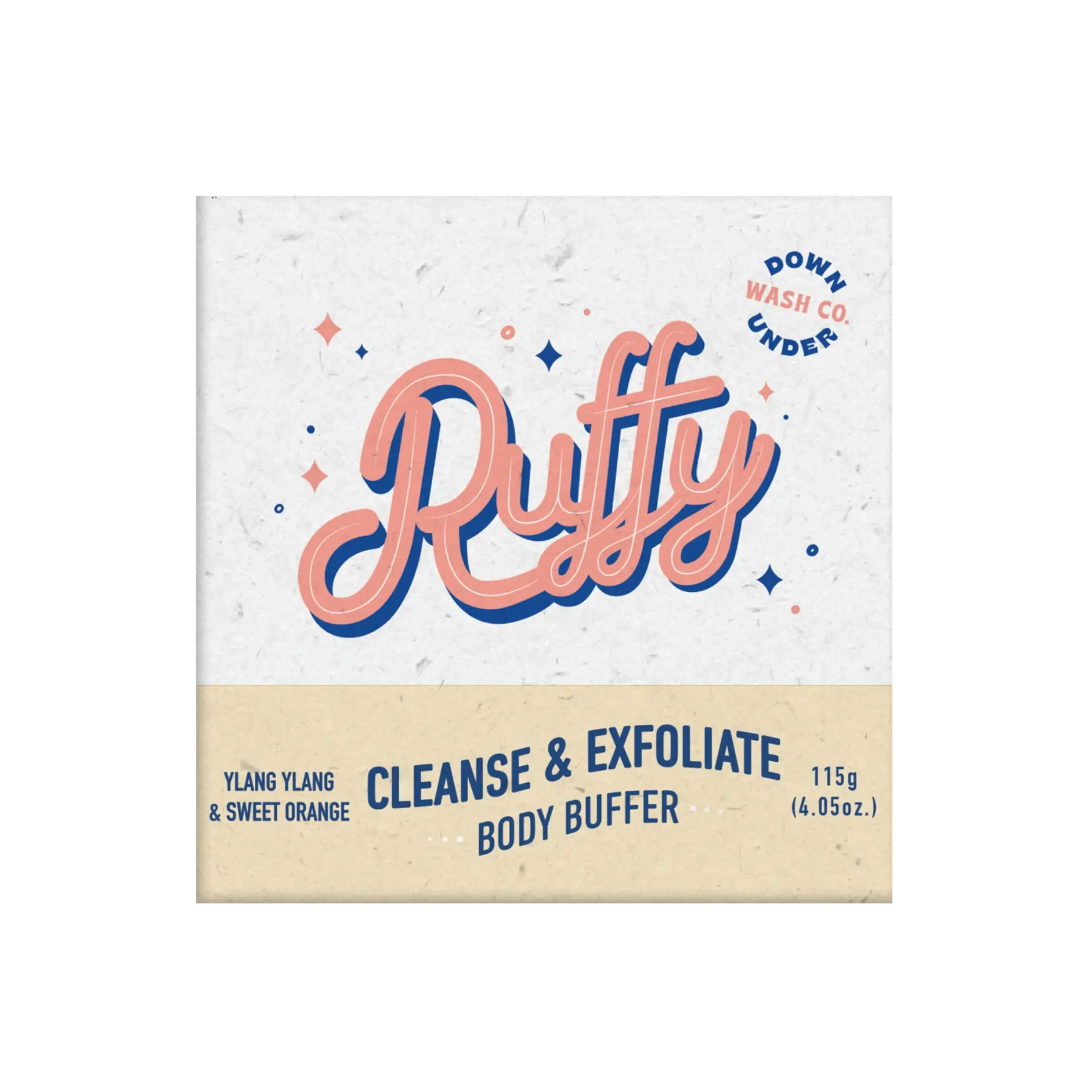 Ruffy Cleanse & Exfoliate body Buffer Down Under Soap Co.