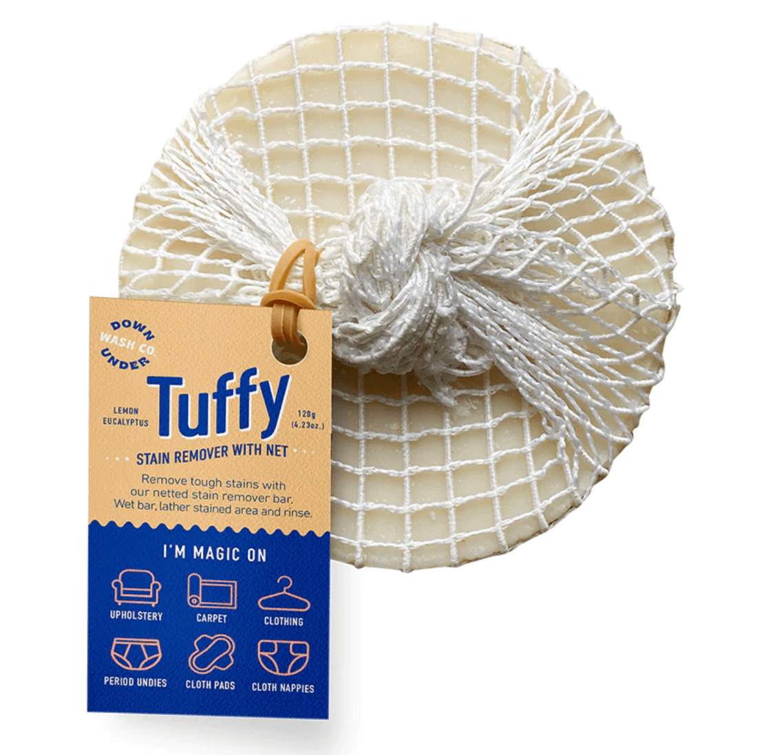 tuffy stain remover soap with net for laundry use