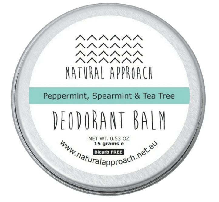 natural approach deodorant peppermint, spearmint & tea tree 15g bicarb free