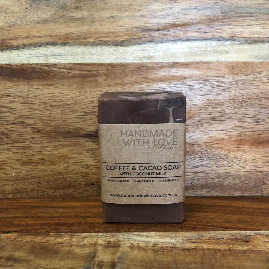 handmade cacao & coffee soap 120-130g kitnaii