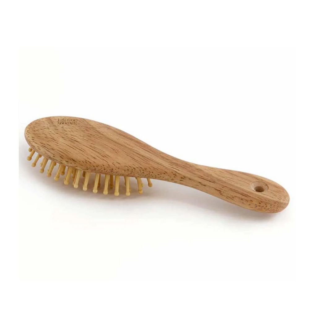 ecomax timber hair brush - travel