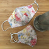 reusable facemask - muted florals adult size kitmaii