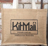 jute shopping bag with handy pockets