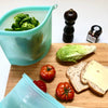 reusable ziploc food bags set 1 litre & 1.5 litre - light blue