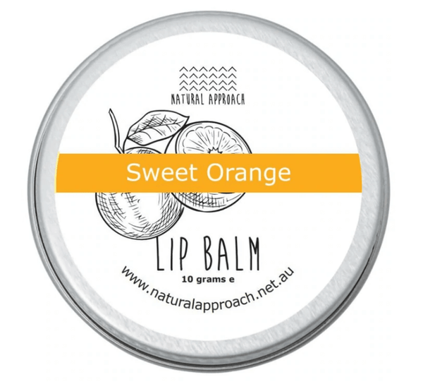 natural approach lip balm sweet orange vegan kitmaii
