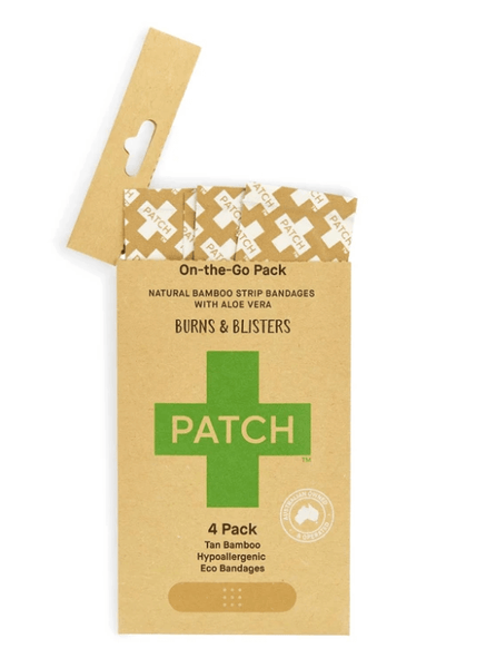 patch aloe vera bamboo bandages on-the-go 4 pack