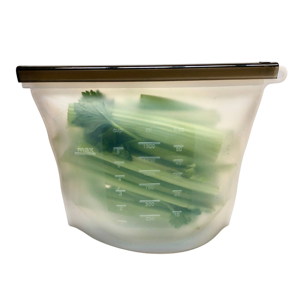 reusable ziploc food bags 1.5 litre - clear