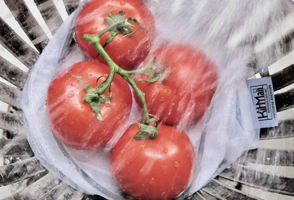reusable produce bags (recycled mesh)
