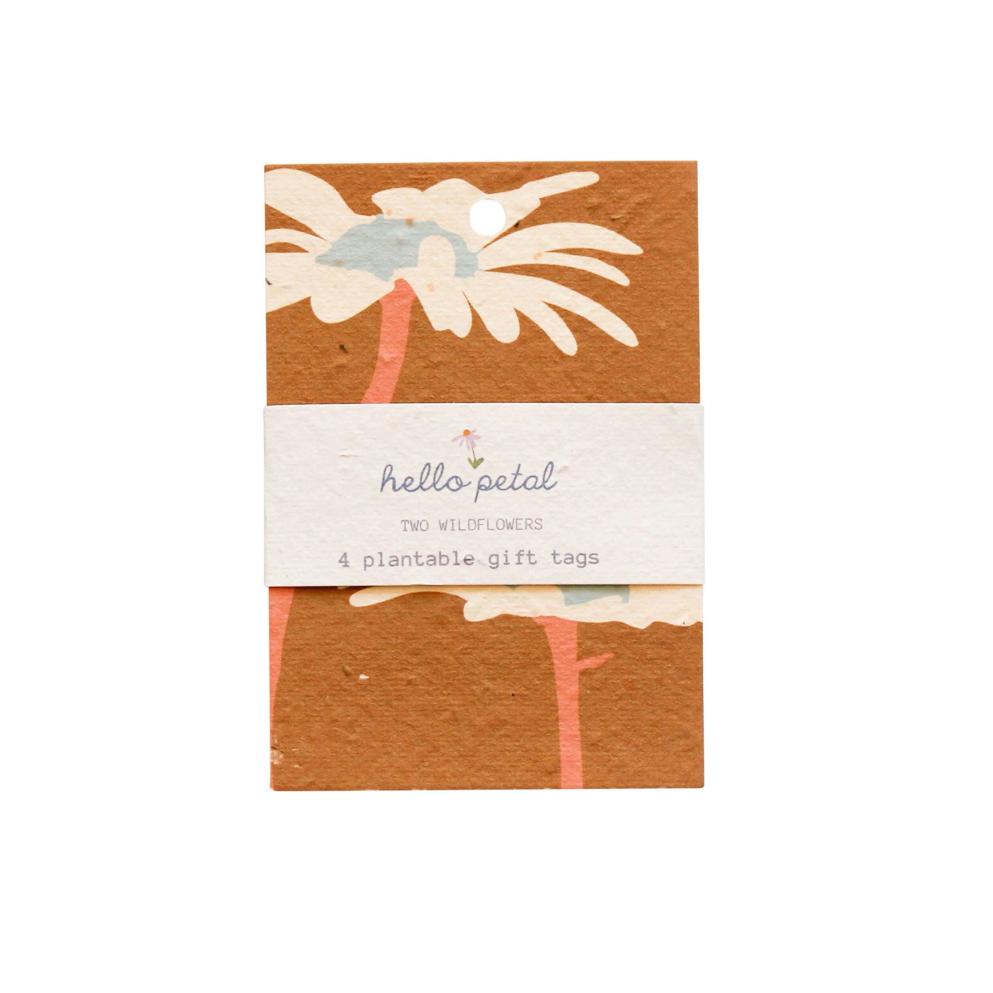 two wildflowers blooming gift tags (mini 4 pack)